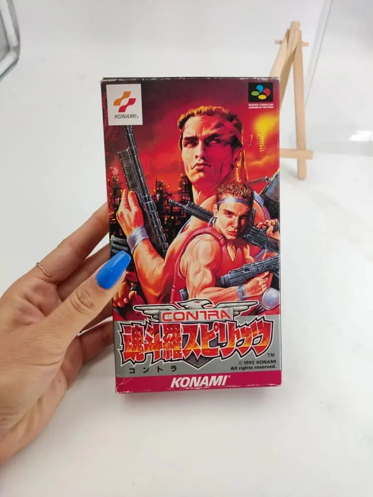 Contra 3 Jeu Nintendo Super Famicom en boîte complet jap Retro CASH